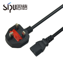 SIPU haute qualité ce certifié uk 3 câble d&#39;alimentation de base meilleur prix 3 * 0.75mm2 cordon d&#39;alimentation de l&#39;ordinateur